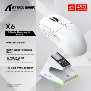 ATTACK SHARK | Lightweight Bluetooth Game Wireless Mouse With Charging Base