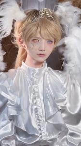 (COD) 14.5มม. สีชมพู คอสเพลย์เลนส์มันเงา คอนแทคเลนส์ + น้ำยาดูแล 60 มล. ใช้ได้ 1 ปี จัดส่งฟรี