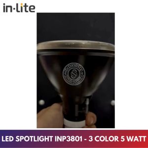 IN-LITE LAMPU SPOTLIGHT 3 WARNA INP3801 LED SPOTLIGHT 3 COLOR PAR38 FITTING E27 15 WATT