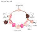 Kawaii Sanrio Vòng Tay Vòng Tay Hello Kitty KT Mèo Và Trái Tim Tình Yêu Hạt Dễ Thương DIY Lắc Tay Cho Nữ Cổ Điển Hợp Kim Kẽm Phụ Kiện Quà Tặng. 