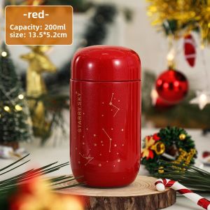 Mini Egg-Shaped Starry Sky Double-Layer Stainless Steel 304 Insulated Cup Cute Couple Water Cup Men Women Small Size Personalized