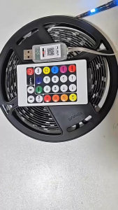 Dây led đuổi ARGB 16 triệu màu 2m 5m cảm biến âm thanh điều khiển remot và app dây bọc silicon