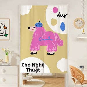 VIKAMA Black Elephant Money Bow Flowers Phim Hoạt Hình Rèm Cửa Mềm Mại Bền Bỉ Bảng Trang Trí Nhà Ấm Cúng Cho Lối Vào Cửa Vui Vẻ