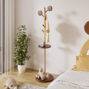 FALANSIJIA | Cute and Simple Childrens Clothes Hanger with Dirty Laundry Basket