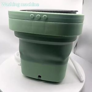 READY STOCK Mesin Cuci Mini Lipat 8L Portabel Mesin Cuci Otomatis Lipat dengan Pengering Pakaian Sterilisasi Mesin Cuci Kapasitas Kecil untuk Kaus Kaki Pakaian Dalam