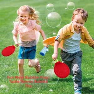 Bouncy Bubble Blowing Ping Pong Toy for Outdoor Play