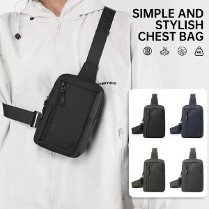 Mens Business Crossbody Bag 2025 New Chest Bag Mens Shoulder Bag Mens Small Shoulder Bag Waterproof Outing Backpack Hiking Mobile Phone Bag