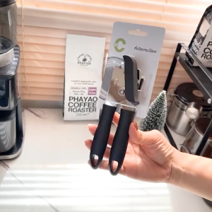 ที่เปิดกระป๋อง ที่เปิดอาหารกระป๋อง มีดเปิดกระป๋อง Can Opener ที่เปิดขวด ด้ามจับซิลิโคนกันลื่น สแตนเลสคุณภาพสูง ใช้งานได้หลากหลาย Alechaung coffee
