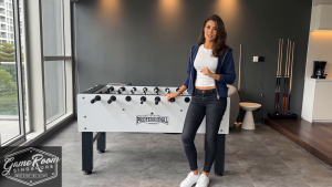 Typhoon PRO Professional Foosball Soccer Table | Tournament Grade | Telescopic Safety Rods | Commercial Football Table | Home Office Game Room | Ready Stock Singapore