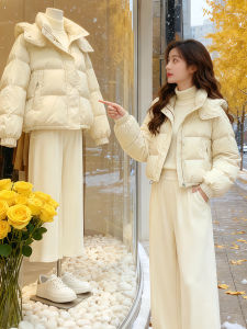 Shalldoer | Warm Thickened Hooded Down Cotton Coat Women