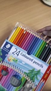Staedtler (สเต็ดเล่อร์) สีไม้ ดินสอสีไม้ แท่งยาว แท่งสั้น #143 12สี /24สี