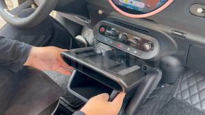 รถ Central Control กล่องเก็บ Trim สําหรับ MINI Cooper E SE J01 EV ACEMAN J05 2024 2025 Central Control คอนเทนเนอร์อุปกรณ์เสริมอัตโนมัติ