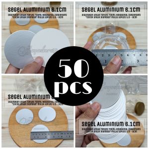 PILIH 50PCS 100PCS 20PCS SEGEL ALUMINIUM FOIL 6CM 6.1CM UNTUK TOPLES diameter 6CM MURAH JAR TOPLES 700ML segel induksi SETRIKA DISTRIBUTOR GROSIR BOTOL TOPLES JAR MURAH jayastore18