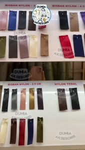 Aksesoris Tas Tali Bisban / Webbing Nylon (BIRU TUA) 4 cm (HALUS - IMPORT) - Aksesoris Tas