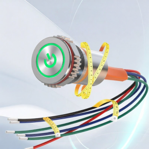 LANBOO | Waterproof Metal Button Switch with Self-Locking and Light Indication 16mm