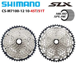 SHIMANO SLX M7100 12Speed K7 Micro Spline Cassette for Mountain MTB Bike Flywheel 12V Variable Flying 12S 10-51T 10-45T CS-M7100