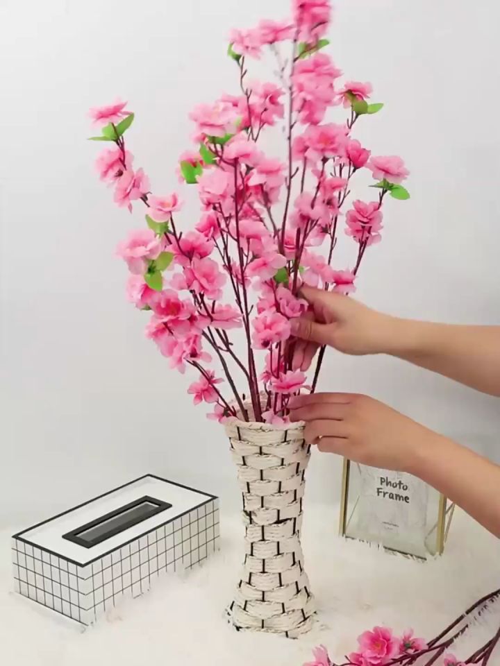 1/5/10 Bunch Simulation Cherry Blossom Branch Fake Cherry Blossom Flower Branch Artificial Sakura Flower