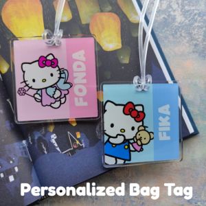 Free Add Name Personal Customized Bag Tag Cute Travel Accessories Children Friend Birthday Christmas Holiday Gift