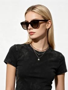Evil Pet | Stylish Light Luxe UV Protection Round Frame Sunglasses