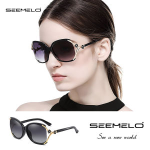 SEEMELO Fashion Womens Sunglasses Fashionable Camellia Design Sunglasses Hollow Out Sunglasses  Driving Sunglasses UV400 Clear Vision Sunglasses Traveling Riding Shopping Glasses for Women