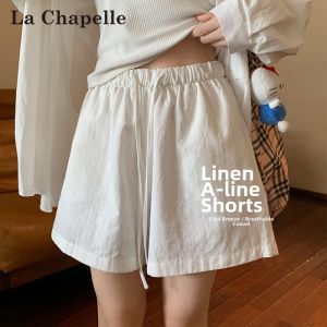 La Chapelle | Cotton and Linen Summer Loose Shorts Women Thin Design