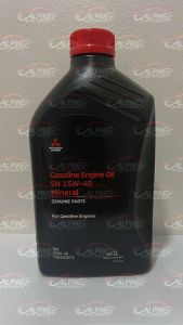 Mitsubishi Genuine Parts: MINERAL GASOLINE ENGINE OIL SN 15W-40