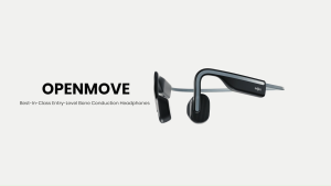 Shokz S661 OpenMove Bone Conduction Bluetooth Headphones | 6-Hour Battery Life | USB-C Charging Port | IP55 Sweatproof (Against Splashing Water)--Grey 防汗长续航