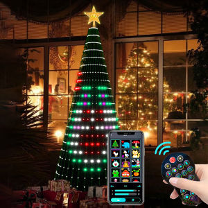 Smart Christmas Tree Lights Christmas Fairy Light APP Control Music Sync Multicolor for Indoor Outdoor Christmas Tree Decoration