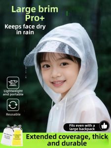 Backpack School Use Raincoat Waterproof Thick Portable Rain Poncho
