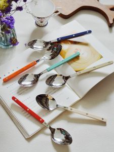 Elandil High Aesthetic Value Dinner Spoon 304 Stainless Steel Western Cutlery Ins Style Home Use Spoon Non-Disposable Handmade Daily Gift