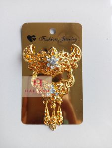 Bros Kebaya Kutubaru Susun 2/3 Mewah Motif RANDOM Alloy Material Souvenir Aksesoris