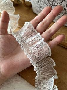 4cm Dot Mesh Ruched Lace Accessories Accessories Small Skirt Swing Decoration Handmade DIY Collar Edge Clothes Trim