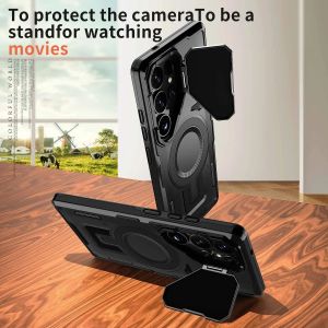 Magnetic Ring Stand Case For Samsung Galaxy S26 Plus S25 Edge S24 S23 FE S22 Ultra A17 A07 A56 A36 A26 A16 A55 A35 A25 A15 A06