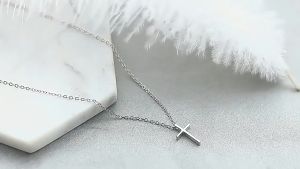 Dây chuyền Thánh Giá bạc S925 cho nữ sang trọng đơn giản - Vòng cổ bạc Ý nữ Công Giáo - Quà tặng Công Giáo D02