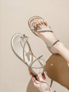 Josiny | French Fairy Style Crystal Decorated Slipper