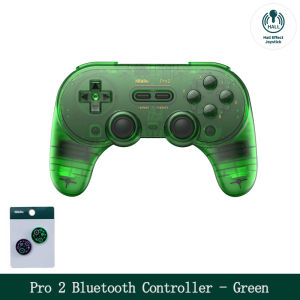 8BitDo | 8BitDo Pro 2 Bluetooth Controller Gamepad Handle for Nintendo Switch 2 PC Mac Transparent Black Edition)