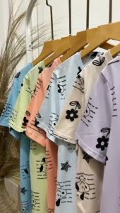 ATASAN 3331-IMP KAOS BAHAN MATT.KATUN IMPORT BUNGA LD 104 FIT M-XXL BISA COD