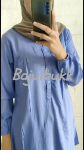 Tunik Polos Viscose Jumbo coklat tua