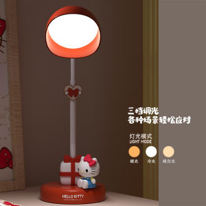 【2025 NEW】Sanrio Hellokitty Melody desk lamp reading light night light kt cat bedside lamp bedroom sleep cute cartoon childrens birthday gift Friends Christmas Gift New Year gift