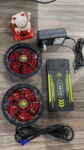 [GIÁ TỐT] Bộ Áo Điều Hòa ZASKY Chính Hãng Pin Nhật 50.000mAh Quạt 18V Áo Chất Vải Cotton 2 Lớp Dày Dặn Có Túi Đựng Đá Khô Và Có Lớp Lưới Thấm Hút Mồ Hôi Tặng Túi Đá Khô Làm Mát