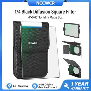 NEEWER 4"x5.65" Square Filter for Mini Matte Box ฟิลเตอร์สี่เหลี่ยม 1/4 Black Mist ฟิลเตอร์กระจายแสงสีดำ 1/8 เข้ากันได้กับ Neewer Tilta SmallRig Matte Box