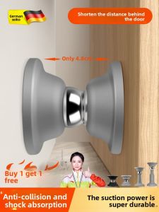 MONLEYTA | Magnetic No-Drill Door Stopper with Anti-Collision for Bathroom