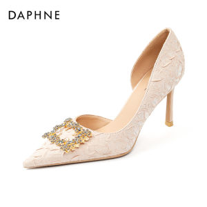 Daphne | Polka Dot High Heels Fine Heel Shoes