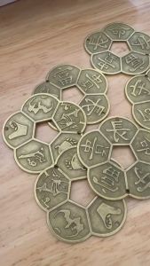 Đồng xu hoa mai phong thủy loại to chiêu tài lộc vật phẩm phong thủy