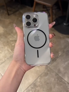 เคส ไอโฟน 16 เคสโทรศัพท์ใสชาร์จไร้สายแบบแม่เหล็ก For iPhone 16 Pro Max 17 15 14 13 12 11 17Pro Max เคสโทรศัพท์แม็กเซฟ ไอโฟน11 17 Air 16pro max 13promax 15promax 14promax 12promax Magsafing Case