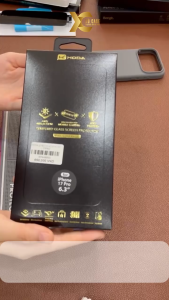 Cường Lực Hoda 3in1 Chống Vân Tay x Chống Ánh Sáng Xanh x Chống Chói 2.5D Có Khung cho iPhone 16 Pro Max 17 Pro max