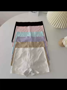 Cycling Shorts Seamless Ice Silk Holes Underwear For Women Safe Panty Boxer Shorts Boyleg