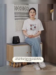 Tủ Giày Ghế Ngồi Lót Đệm Thông Minh 2 Ngăn Chắc Chắn Thiết Kế Thông Minh Để Giày Dép Tiện Lợi Giải Pháp Lưu Trữ Giày Dép Tủ Giày Màu Trắng Và Nâu Trầm - Lazada
