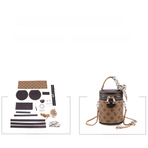 Print Deer Bucket Bag Hand-Woven Bag DIY Material Bag Homemade Gift for Girlfriend Shoulder Messenger Bag