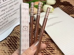 Biya 0.01mm Ultra Fine Liquid Eyebrow Pencil Waterproof Soft Brush Tip Line Smooth Long-lasting Natural Non-fading Eye Makeup